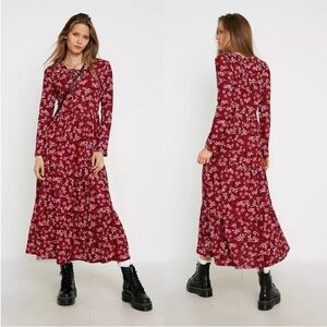 New Free People Tiers of Joy Floral Maxi Dress